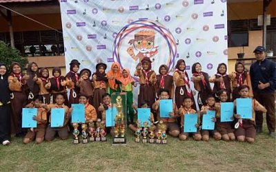 Dua Tahun Berturut SDN 01 Benua Kayong Raih Prestasi di Bidang Pramuka