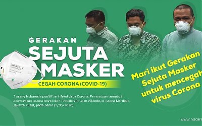 NU Peduli: Gerakan Sejuta Masker Cegah Virus Corona