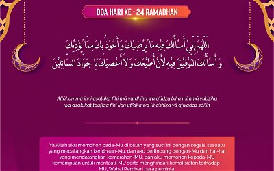 Doa Puasa Ramadhan Hari ke-24 dan Hikmahnya