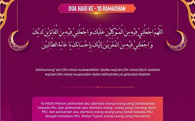 Doa Puasa Ramadhan Hari Kesepuluh dan Hikmahnya
