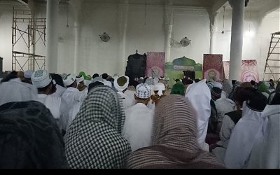 Lautan Jamaah Jubah Putih Tarekat Naqsyabandiah Aceh Ikut Tawajuh Akbar