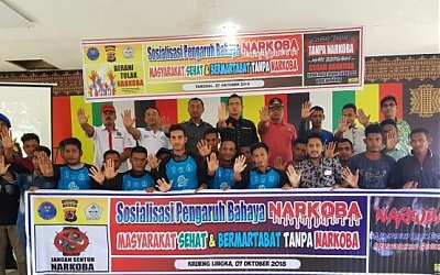 Polres Aceh Utara dan BNN Gelar Sosialisasi Bahaya Narkoba di Langkahan