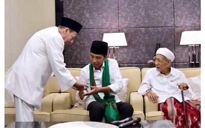 Kekuatan Spritual di Balik Tasbih dan Surban Hijau Jokowi Menuju Kesuksesan
