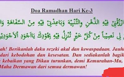 Doa Puasa Ramadhan Hari Ke-3 dan Hikmahnya