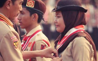 Jadi Pramuka Teladan, Presiden Beri Penghargaan pada Ema Khasanah