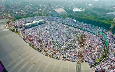 Jamaah Istighosah Kubro Padati Stadion Gelora Delta Sidoarjo