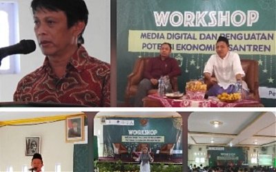 Workshop Media Digital dan Penguatan Potensi Ekonomi Pesantren Kerjasama LTN PBNU dan Kemenkominfo