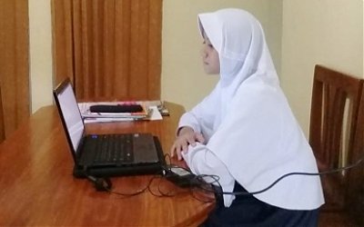 Antisipasi Covid-19, Madrasah Ma’arif NU di Banyumas Ini Gelar Ujian Online