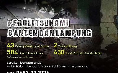 NU Peduli Gerak Cepat Bantu Korban Terdampak Tsunami di Banten dan Lampung