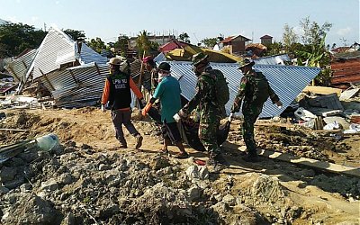 Tim NU Peduli Fokus Pencarian Jenazah dan Layani Kesehatan Pengungsi di Sulteng