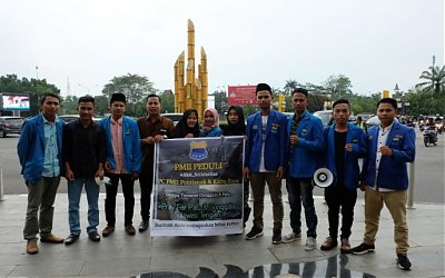 PMII Pontianak dan Kubu Raya Serentak Galang Dana bagi Korban Bencana Palu dan Donggala