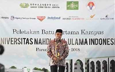 Peletakan Batu Pertama Kampus UNUSIA oleh Ketum PBNU
