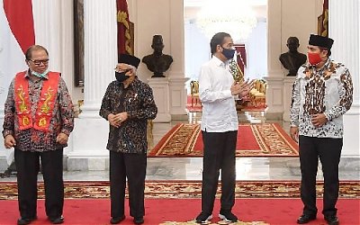Pertemuan Presiden dengan 8 Tokoh Lintas Agama di Istana