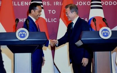 Presiden Moon Apresiasi Kiprah Indonesia Soal Semenanjung Korea