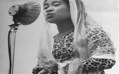 Pidato Pertama Ibu Negara Fatmawati Membaca Al-Fatihah