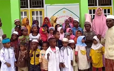 Ucapan Selamat Harlah NU ke-95 dari Santri Madin Al-Ibriz Iru Nigeiyeh Papua