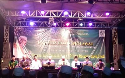 Peringati Maulid Nabi, Pelajar NU Unusida Bershalawat