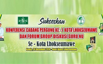 Pergunu Kota Lhokseumawe Dibentuk, PCNU Berharap Bisa Teguhkan Aswaja