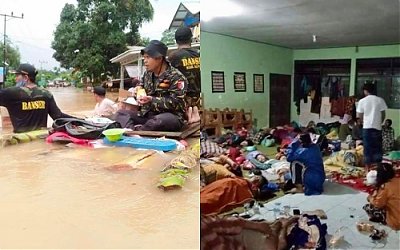 Gerak Cepat, Ansor-Banser Bantu Evakuasi Korban Banjir di Kalsel