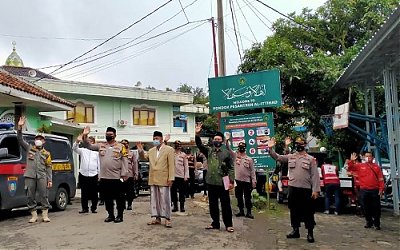 Pastikan Jalani Prokes, Kapolres Cianjur Silaturrahim ke Ponpes Al-Ittihad