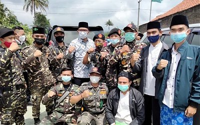 Dikawal Banser, Gubernur Jabar Cek Prokes di Pesantren Hibbatussa’diyyah