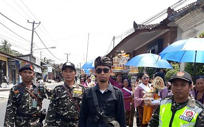 Partisipasi Banser PAC Tegalalang dalam Ngaben Masal di Ubud