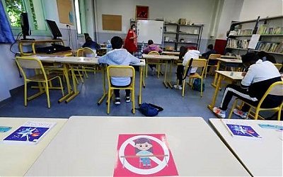 Puluhan Anak di Prancis Positif Covid-19 Usai Seminggu Sekolah Dibuka