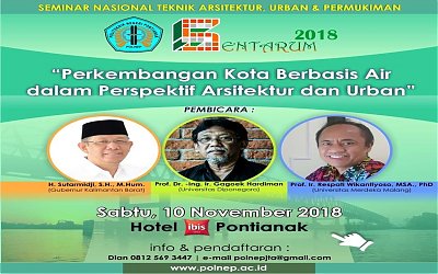Hari Ini, Jurusan Teknik Arsitektur POLNEP Gelar Seminar Nasional Perkembangan Kota Berbasis Air