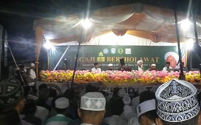 Semarrakkan Tahun Baru Islam, Warga Desa Sungai Malaya Gelar Pengajian dan Sholawatan