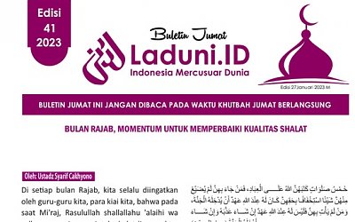 Buletin Jumat Laduni.ID Edisi 41: Bulan Rajab, Momentum Untuk Memperbaiki Kualitas Shalat
