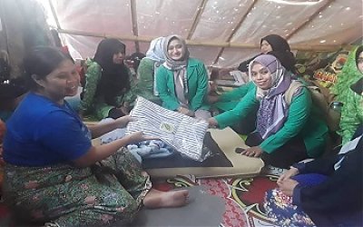 Begini Cerita Prihatin Fatayat NU Jateng Saat Kunjungi Korban Gempa NTB