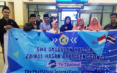 Terbang ke Thailand, SMAU Hafsha Genggong Ikuti Kompetensi Internasional