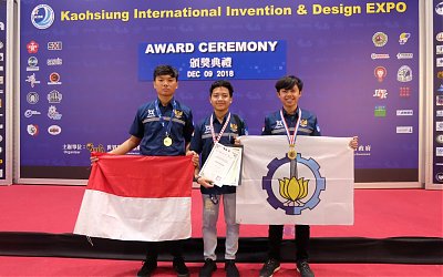 Ciptakan Beton dari Cangkang Keong, Mahasiswa ITS Raih Tiga Penghargaan di Taiwan