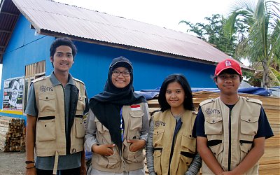 Cerita Mahasiswa ITS Jadi Relawan Gempa Lombok