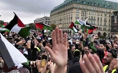 Warga Berlin Unjuk Rasa Tolak Penjajahan Israel atas Palestina