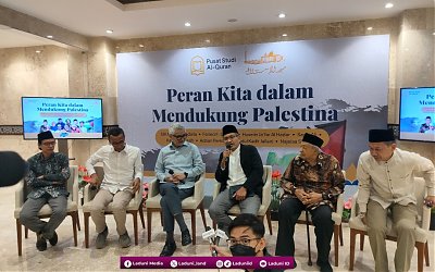 Diskusi PSQ (Pusat Studi Al-Qur’an) Menyuarakan Peran Indonesia dalam Mendukung Palestina