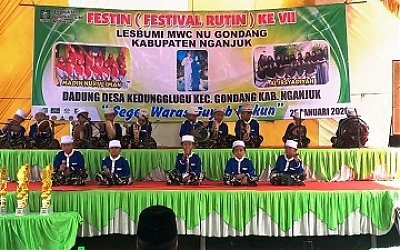 Bentuk Karakter Generasi NU, LESBUMI Nganjuk Gelar Festival Sholawat