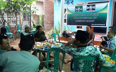 Gelar Raker, Lakpesdam NU Lobar Siap Lakukan Perubahan yang Lebih Baik