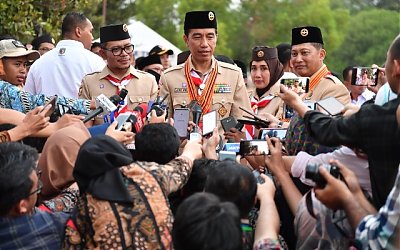 Presiden Jokowi Apresiasi Peringatan Hari Pramuka ke-58