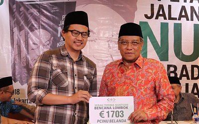 NU Belanda Salurkan Bantuan 1.703 Euro Untuk Korban Gempa Lombok 
