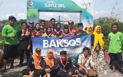 Tumbuhkan Kepedulian Lingkungan, Pelajar NU Banyuwangi Gelar Bakti Sosial