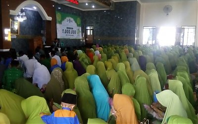 Sejuta Shalawat Nahdliyin Cibatu Garut Iringi Komitmen Jamiyah