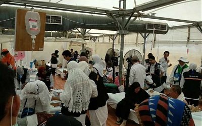 Cuaca Panas, Beberapa Jamaah Haji Barito Selatan Mengalami Dehidrasi dan Kelelahan