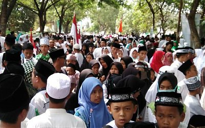 Peringatan HSN 2018 di Tasikmalaya, Ribuan Santri Ikut Meramaikannya