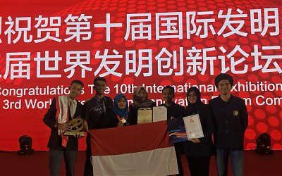 Alat Pengubah Kotoran Menjadi Listrik Ciptaan Mahasiswa Brawijaya Raih Tiga Penghargaan di China.