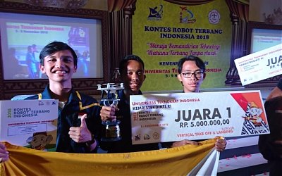 UGM Juara Umum Kontes Robot Terbang Nasional di Lampung