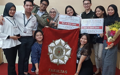 UGM Juara 1 Kompetisi Contract Drafting Diponegoro Law Fair 2018