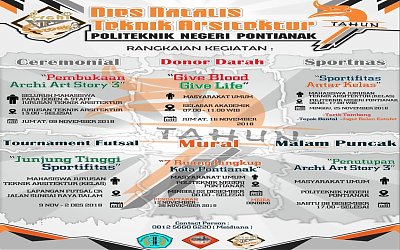 Selain Seminar Nasional SENTARUM, Ini Rangkaian Acara Dies Natalis Jurusan Teknik Arsitektur POLNEP