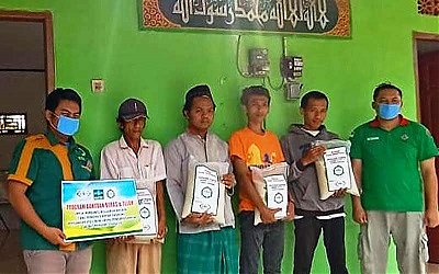 Dampak Corona, NU Peduli Covid-19 Cilacap Salurkan 1 Kwintal Beras dan Telur
