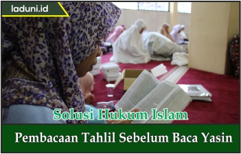 Pembacaan Tahlil Sebelum Baca Yasin